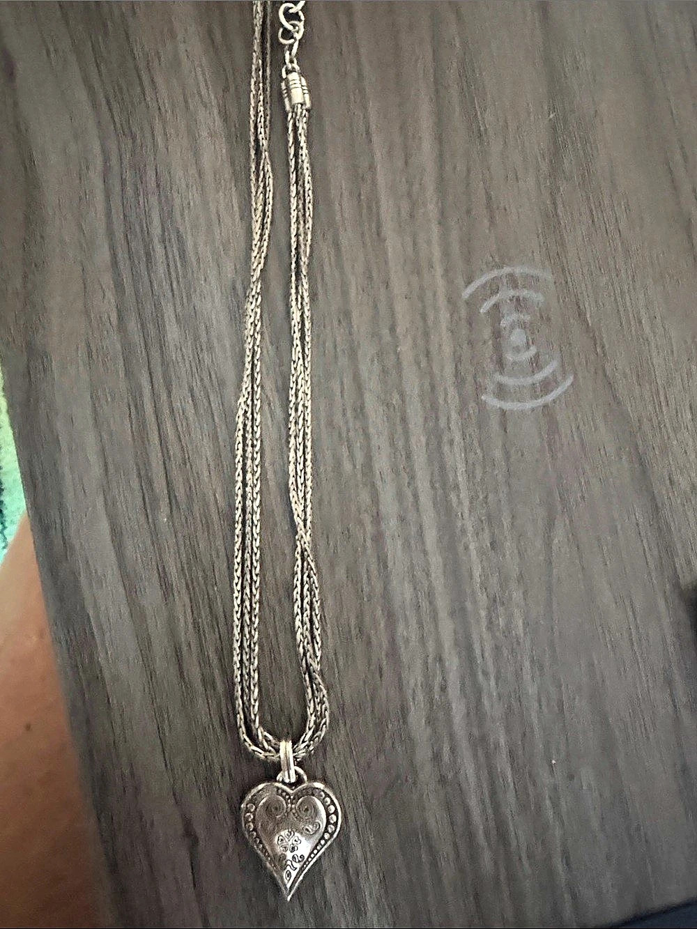 Brighton Heart Pendant Necklace in Silver